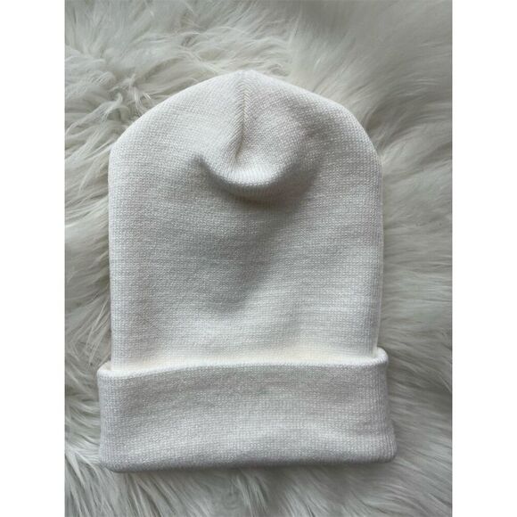 NWOT New York Yankees Unisex White Beanie Cuff Winter Warm Hat - Picture 2 of 6
